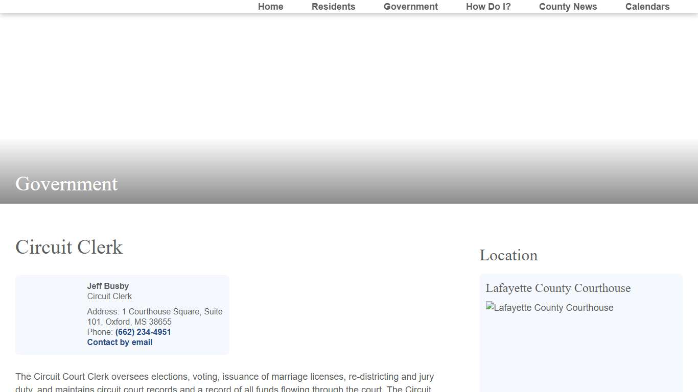 Circuit Clerk - Lafayette County